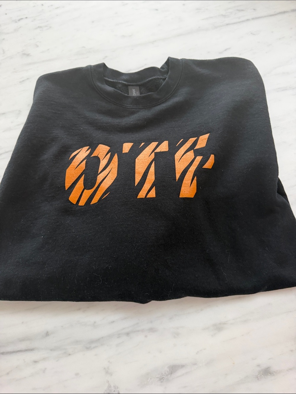 Orange Theory Black Crewneck Sweatshirt
